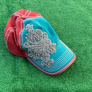 Olive & Pique Red and Blue Women's Hat